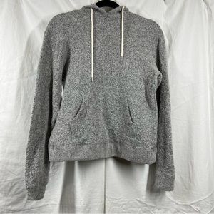 John Elliot wool cotton blend grey hoodie sweater